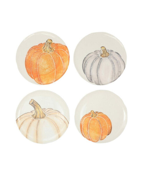 Pumpkins Assorted Salad Plates - Set of 4