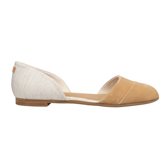 TOMS Jutti Dorsay Slip On Womens Beige Flats Casual 10017919T