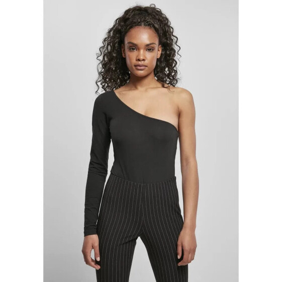 URBAN CLASSICS Bodysuit Organic Asymmetric One Sleeve