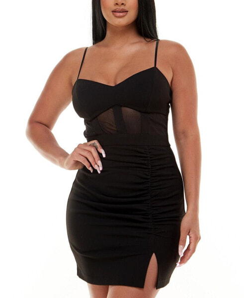 Juniors' Bustier Bodycon Dress