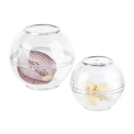 Zwiebeldose transparent 2er Set