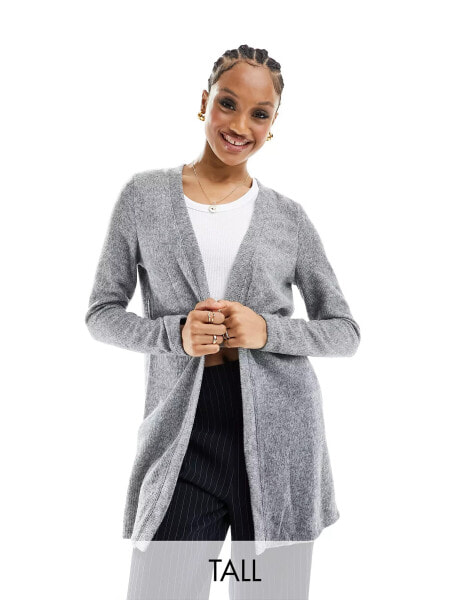 Vero Moda Tall cardigan in grey melange