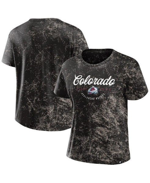 Women's Black Colorado Avalanche Breakaway T-shirt