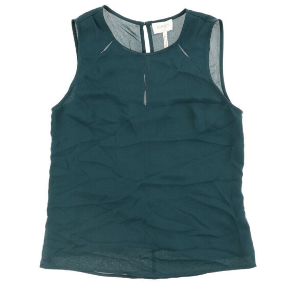 Laundry By Shelli Segal Womens Deep Emerald Sleeveless Casual Tank Top Size 8