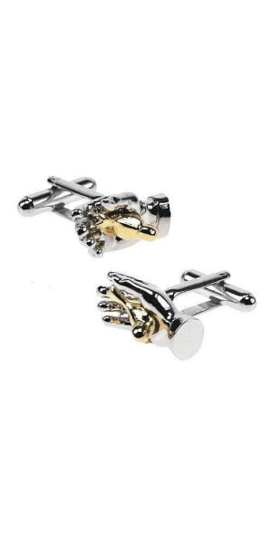 Two-Tone Bird-in-Hand Cufflinks