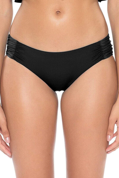 Soluna Swim Women's 238444 Bikini Bottom Black Swimwear Size S