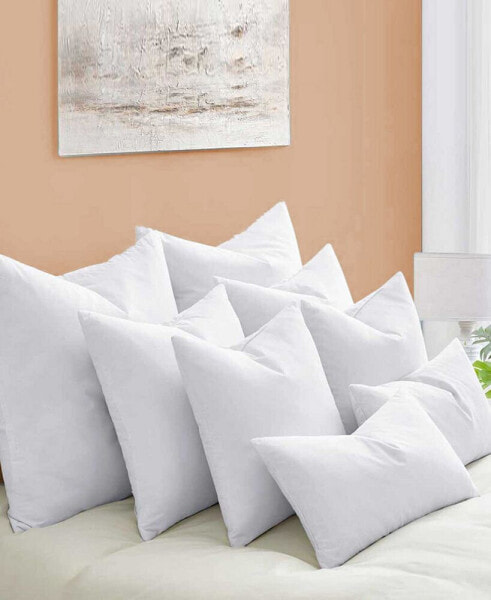 2-Pack Feather & Down Pillow Inserts, 20x20 Square