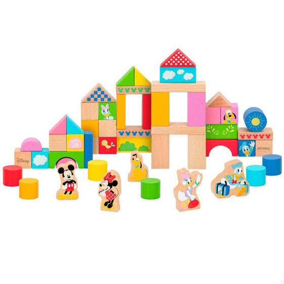 WOOMAX Wooden Building Blocks 50 Pieces