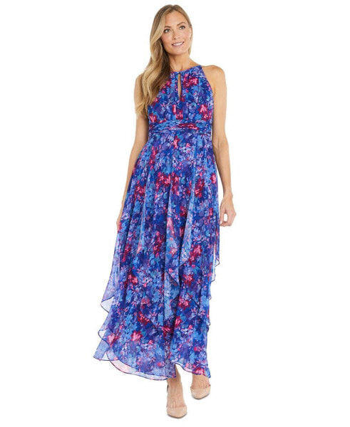 Women's Floral-Print Ruffled Maxi Dress