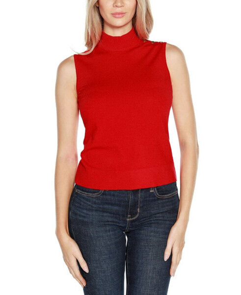 Women's Rivet-Detail Sleeveless Sweater