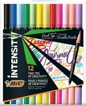 Bic Pisak dwustronny Intensity Dual Tip 12 kolorów BIC