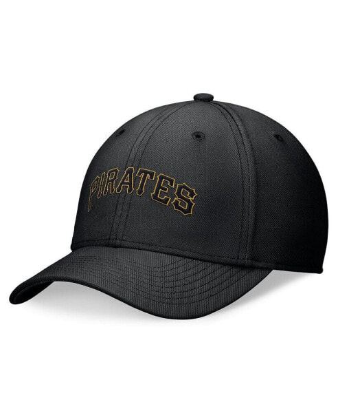 Men's Black Pittsburgh Pirates Evergreen Performance Flex Hat