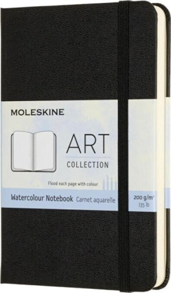 Moleskine Notes Art Watercolour MOLESKINE P (9x14cm), 60 stron, czarny