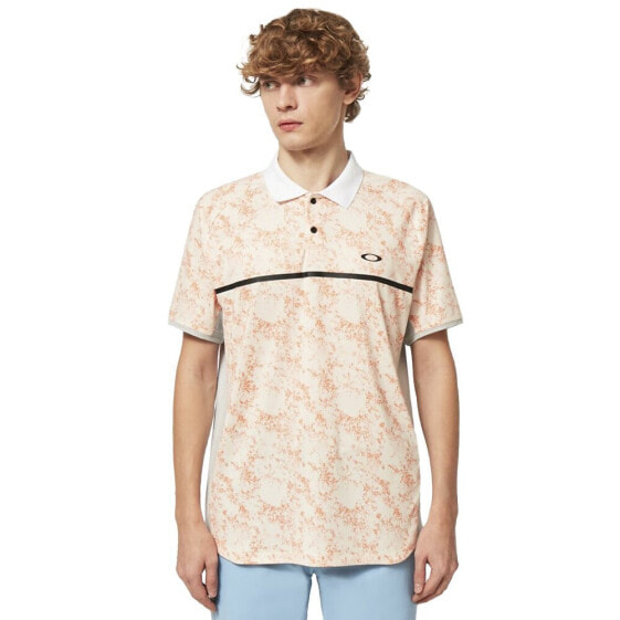 OAKLEY APPAREL Sand Camo Raglan short sleeve polo