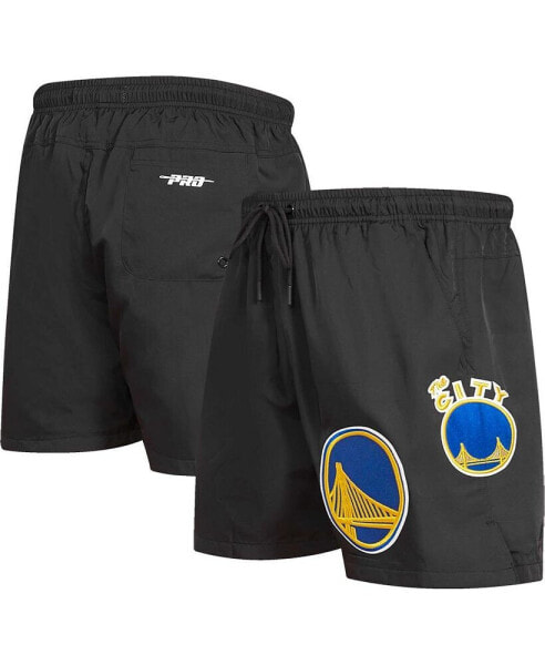 Men's Black Golden State Warriors Classics Woven Shorts