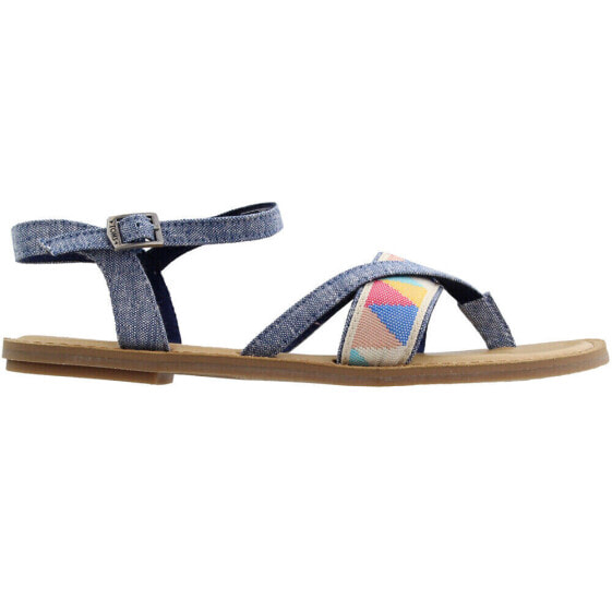 TOMS Lexie Geometric Flat Womens Size 5 B Casual Sandals 10011786