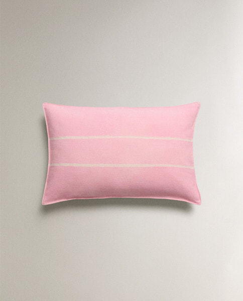 Horizontal striped cotton cushion cover x tensira