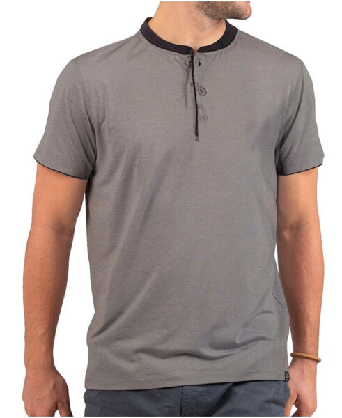 Men's Short Sleeve Henley T-Shirt