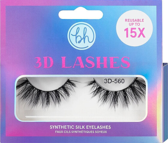 BH Cosmetics 3D Lashes Synthetic Silk Eyelashes 3D-560