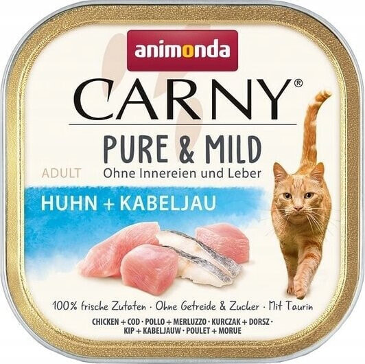 Animonda Carny Animonda Carny Pure & Mild Kurczak + Dorsz tacka 100g