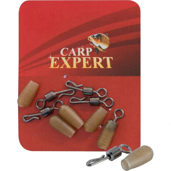 CARP EXPERT Silicone Stopper Fast Snap Swivel