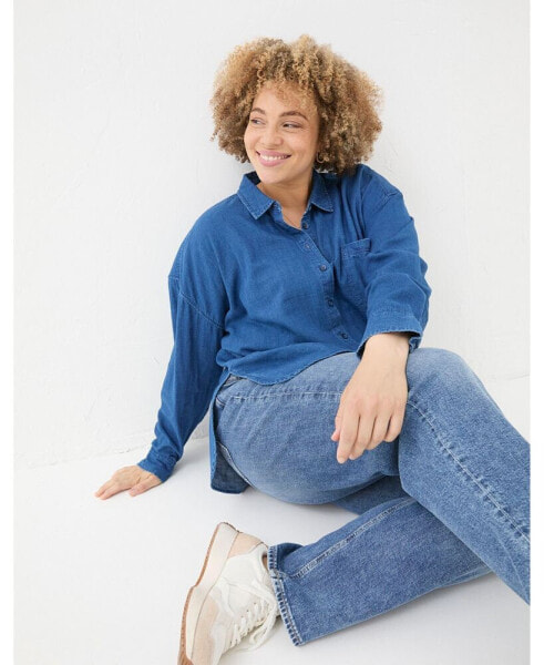 Plus Size Carolin Denim Shirt