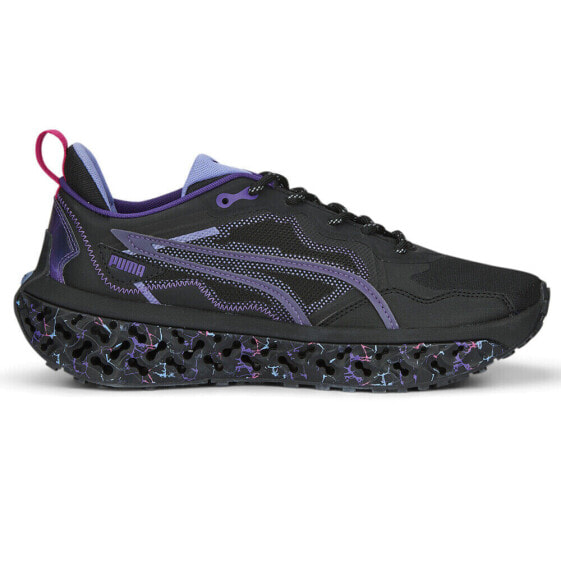 Puma Xetic Sculpt Electric Storm Lace Up Mens Black, Purple Sneakers Casual Sho