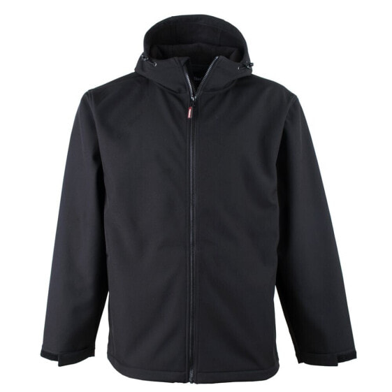 Big & Tall Warm Water-Resistant Lightweight Softshell Jacket with Hood