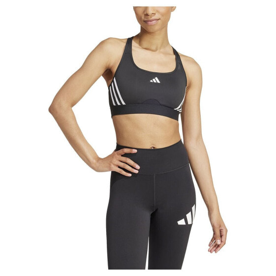 ADIDAS Powerreact 3 Stripes sports bra