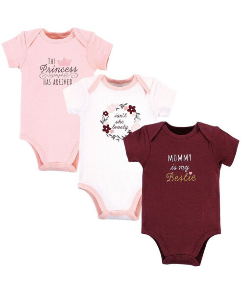 Baby Girls Cotton Bodysuits, Mommy My Bestie