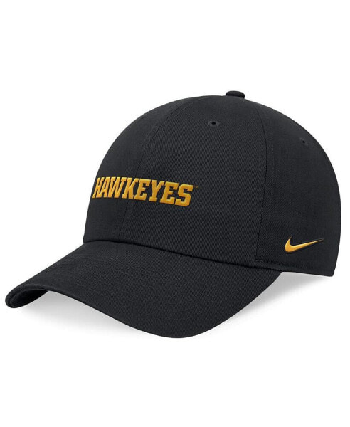 Men's Black Iowa Hawkeyes 2024 On-Field Club Adjustable Hat