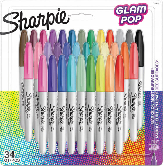 Sharpie Sharpie Marker Permanentmarker Fine Glam Pop 6er Blister