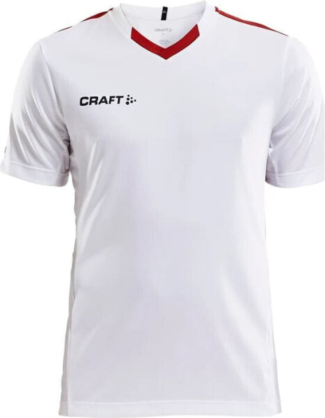 Craft Progress Jersey Contrast M 1905561 - White/Bright Red - L