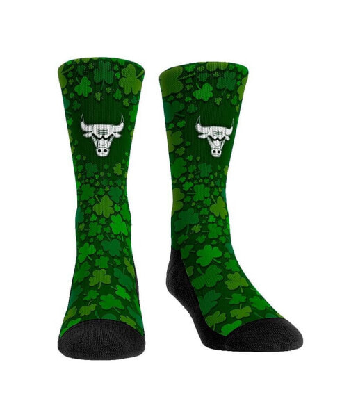 Men's and Women's Socks Chicago Bulls St. Patty's Day Shamrock Crew Socks