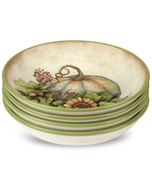 Autumn Breeze Soup Bowls, Set of 4