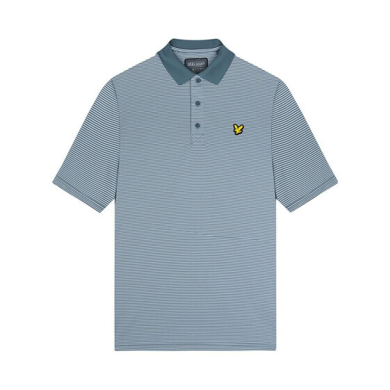 LYLE & SCOTT Microstripe short sleeve polo