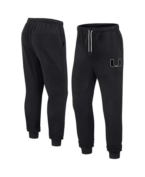 Брюки унисекс Fanatics Signature Black Miami Hurricanes Super Soft Fleece Jogger