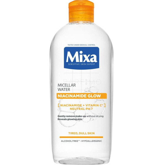 Mixa Niacinamide Glow Micellar Water 400 ml mizellenwasser für Frauen