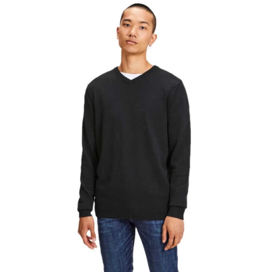 JACK & JONES Essential Basic Knitted v neck sweater