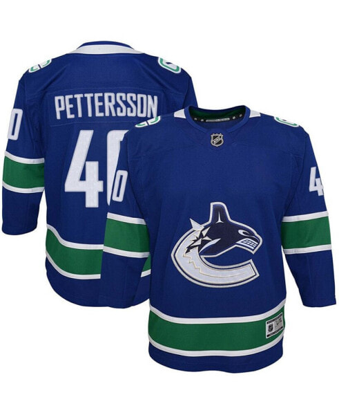 Big Boys Elias Pettersson Royal Blue Vancouver Canucks 2019, 20 Home Premier Player Jersey