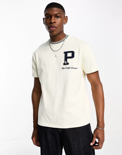 Polo Ralph Lauren x ASOS exclusive collab t-shirt in cream with logo