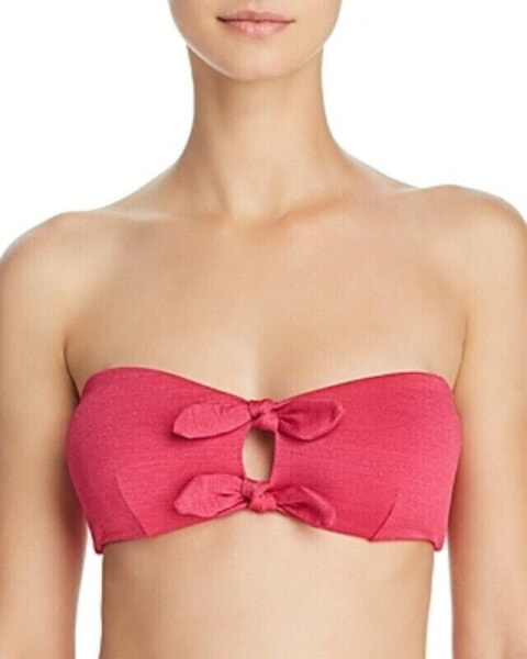 Minkpink 262248 Women Lola Tie-Front Bandeau Bikini Top Swimwear Size Medium