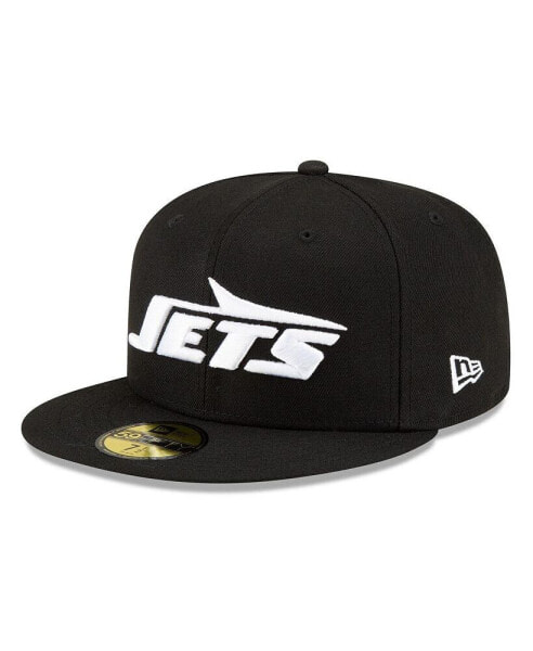 Men's Black New York Jets B-Dub 59FIFTY Fitted Hat