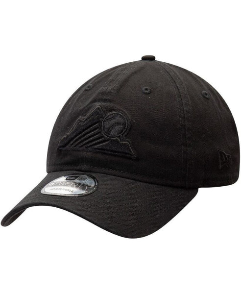 Men's Black Colorado Rockies Team Tonal Core Classic 9TWENTY Adjustable Hat