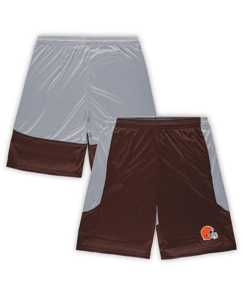 Men's Brown Cleveland Browns Big and Tall Team Logo Shorts