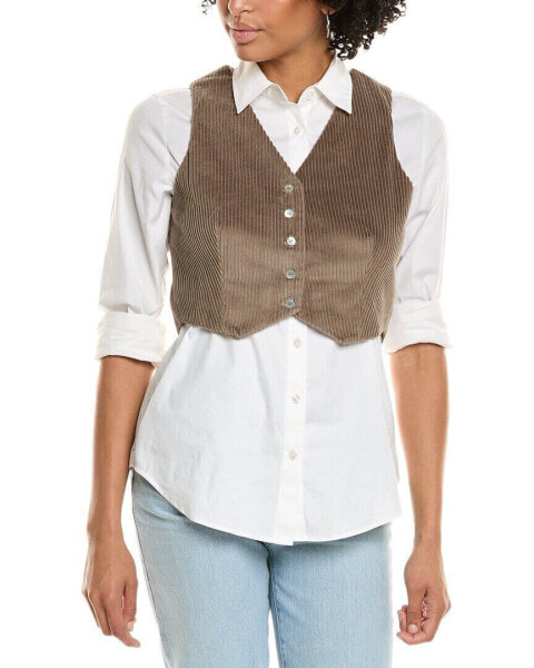 Donni. Cord Cropped Vest Women's