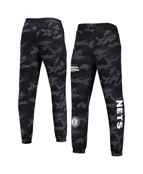 Брюки мужские New Era Black, Camo Brooklyn Nets Tonal Joggers