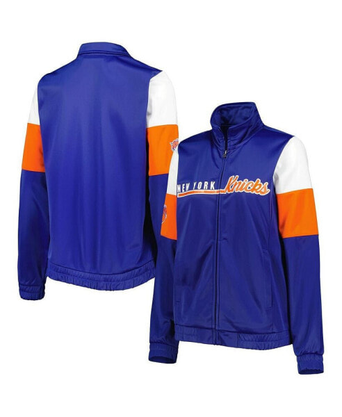 Women's Blue New York Knicks Change Up Full-Zip Track Jacket