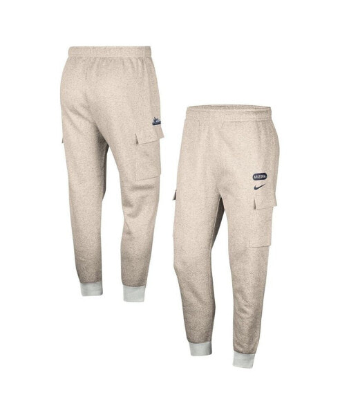 Men's Oatmeal Arizona Wildcats Club Cargo Jogger Pants