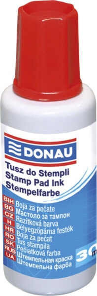 Donau Tusz do pieczątek DONAU, 30ml, czerwony